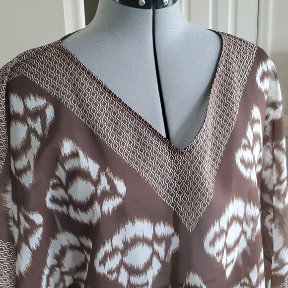 Talbots Sheer Top Tunic Size Small Medium - Picture 3 of 8